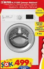 ALTUS AL 9103D ÇAMAŞIR MAKİNESİ